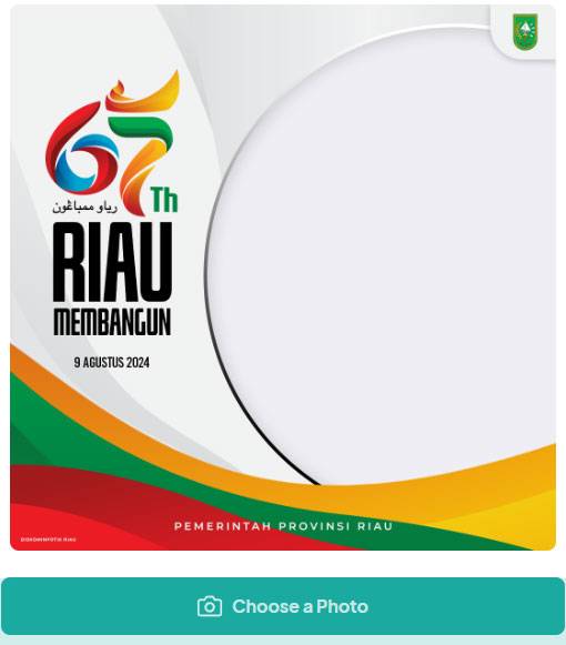 Ini Link Twibbon HUT ke-67 Provinsi Riau