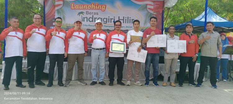 Launching Beras Inhil, Kiprah Haji Herman Akhiri Masa Jabatan