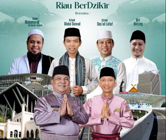 HUT ke-67 Riau, Ada Tablig Akbar Bersama UAS dan Ustaz Das&rsquo;ad Latif