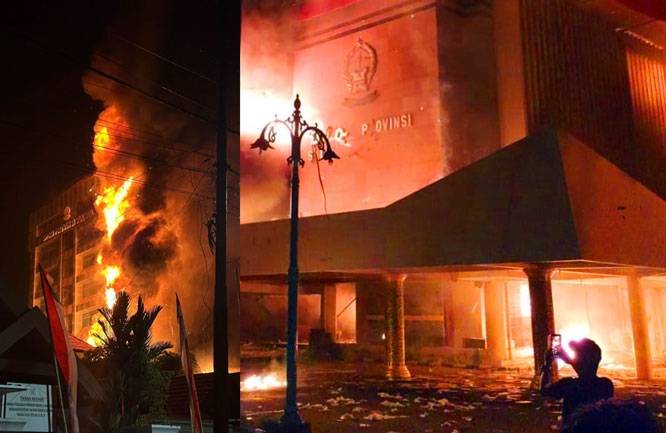 Gedung DPRD Sulsel dan DPRD Makassar Ludes Dibakar Massa, Tiga Nyawa Pegawai Melayang