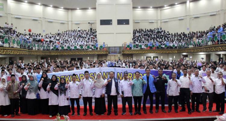 Deklarasi Anti Narkoba, Kepala BNN Kuliah Umum Dihadapan 5.724 Mahasiswa di Riau