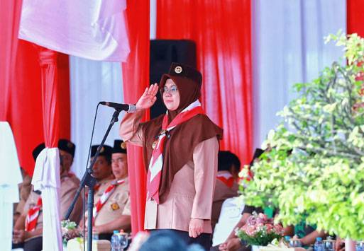 Bupati Afni: Anggota Pramuka Bisa Jadi Pemimpin Berkarakter