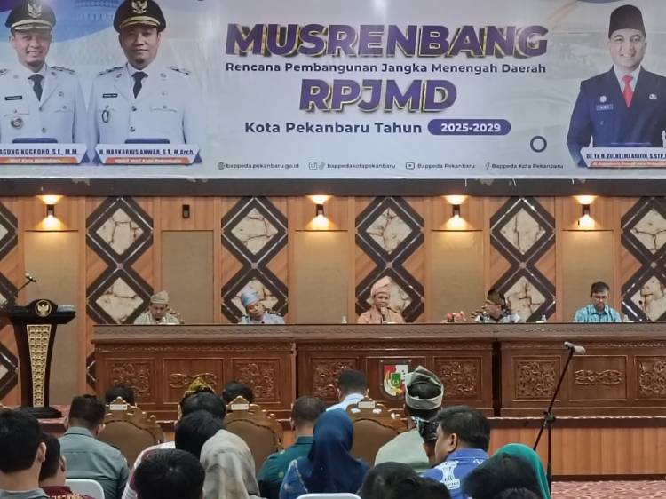 RPJMD 2025-2029, Pemko Pekanbaru Prioritaskan Infrastruktur Hingga Pendidikan