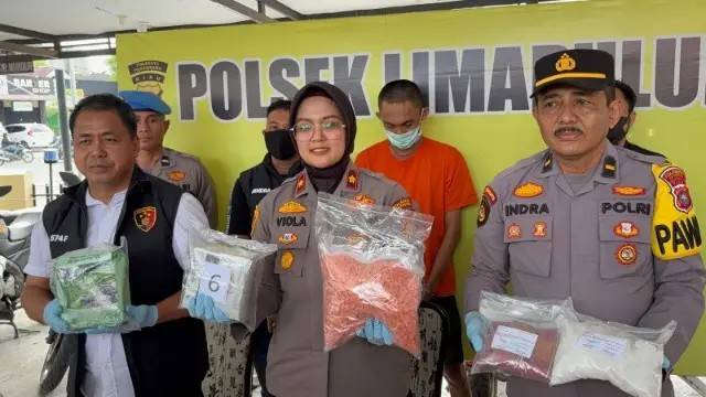Pengungkapan Gudang Narkoba Terbesar Sepanjang Sejarah Polsek Limapuluh, Total BB Rp7,5 Miliar