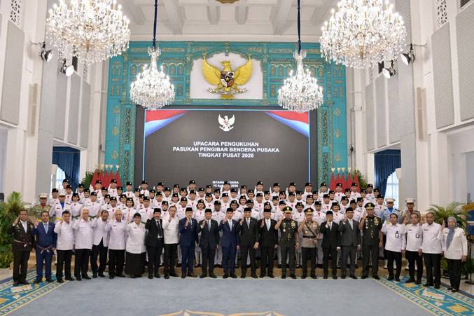 Panglima TNI Hadiri Pengukuhan Paskibraka Tingkat Pusat Tahun 2026