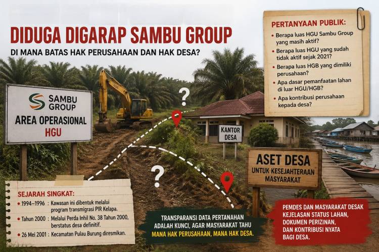 HGU Diduga Tak Aktif Sejak 2021, Kontribusi Sambu Grup di Pulau Burung Dipertanyakan