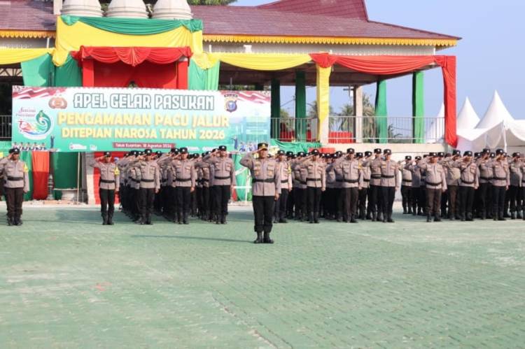 857 Personel Gabungan Disiagakan, Siap Amankan Festival Pacu Jalur 2026