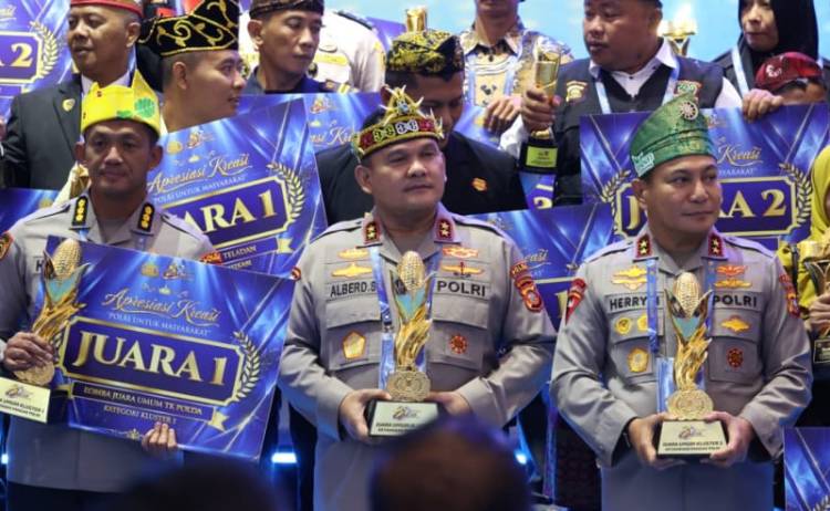 Unggul di Enam Kategori, Polda Riau Juara Umum Ketahanan Pangan Polri