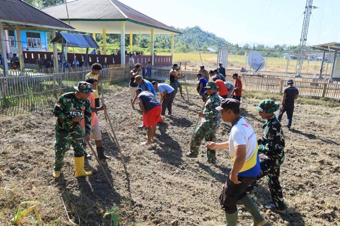 TMMD Ke-129 Tak Hanya Membangun, Tapi Juga Menanam Harapan Melalui Ketahanan Pangan