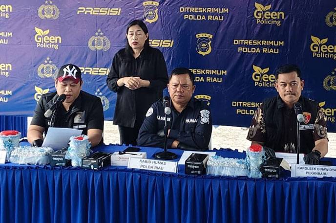 Polda Riau Bongkar Sindikat Curanmor, 44 Unit Kendaraan Disita, dan 6 Tersangka