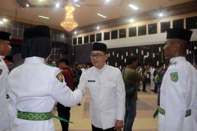 Wakil Ketua I DPRD Inhil Hadiri Pengukuhan Paskibraka Tahun 2026 di Gedung Engku Kelana