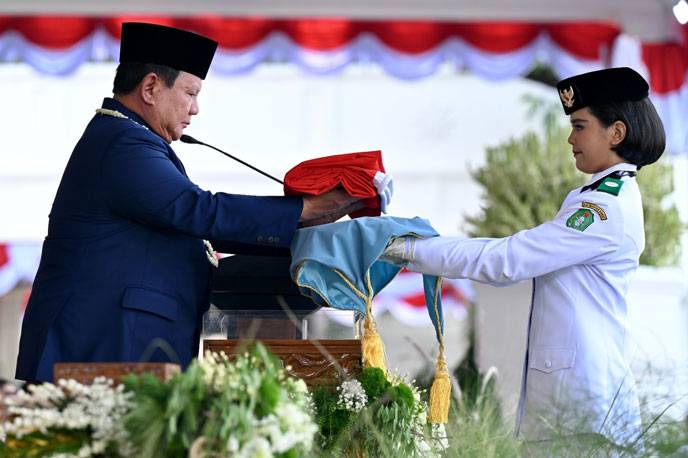 Panglima TNI Hadiri Upacara Peringatan Detik-Detik Proklamasi di Istana Merdeka