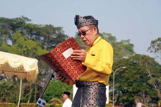 Peringati Hari Jadi Provinsi Riau ke-69, Anggota Komisi II DPRD Inhil Bacakan Visi Misi Riau 2025&ndash;2029