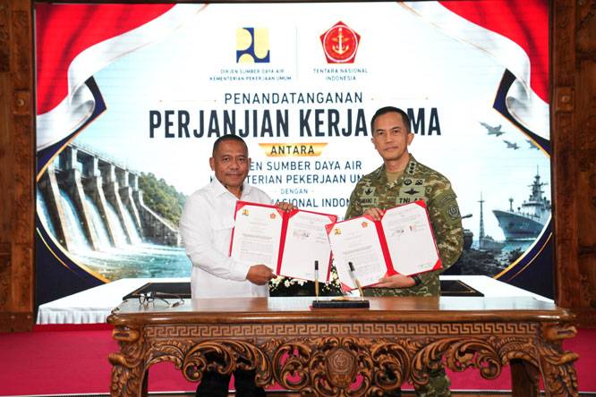 TNI-Kementerian PU Perkuat Sinergi Pengelolaan Sumber Daya Air
