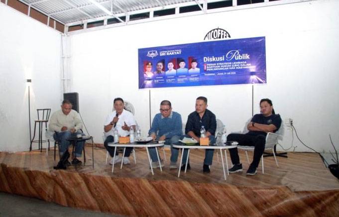 Anggota DPRD Inhil Muhammad Sabit Hadiri Diskusi Publik yang Ditaja LBH Sri Rakyat