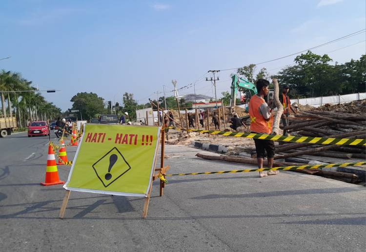 Simpang Sebidang Arifin Ahmad - Sudirman Pekanbaru Dibuka Akhir Tahun