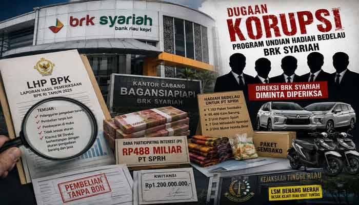 Dugaan Penyimpangan Program Bedelau BRK Syariah, LSM Minta Kejati Riau Periksa Direksi