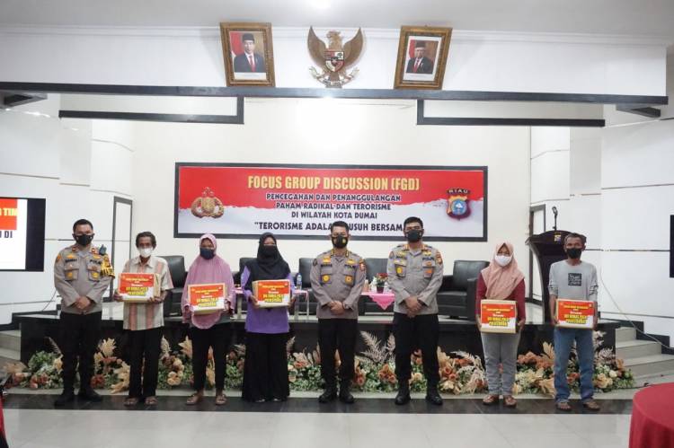 Bertemakan Paham Radikal Rusak Keutuhan NKRI, Polres Dumai Gelar FGD Penanggulangan Terorisme, Eks Napiter