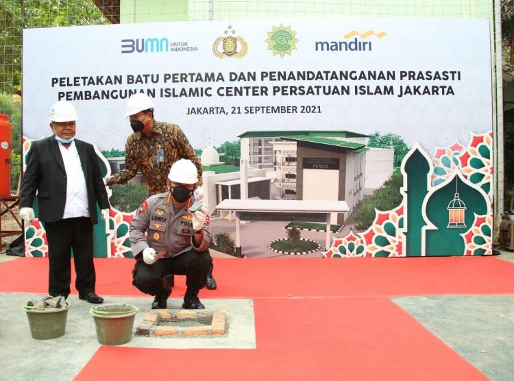 Hadiri Acara Peletakan Batu Pertama Islamic Center PERSIS, Kapolri Yakin Hasilkan SDM Berkualitas