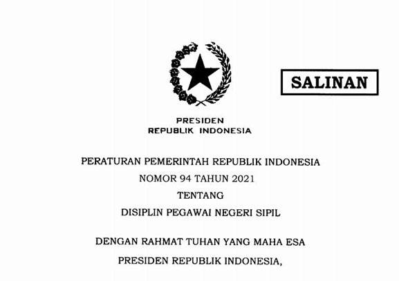 Jokowi Teken PP 94/2021, Ini Kewajiban dan Larangan Bagi PNS