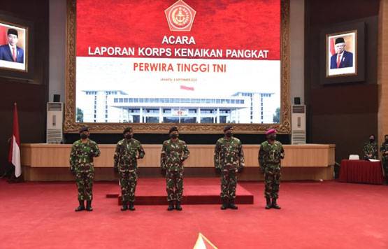 Dipimpin Panglima TNI, Pangkogabwilhan I Terima Kenaikan Pangkat