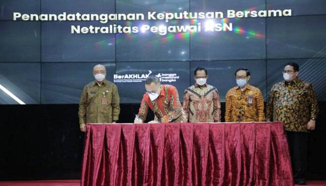 Pemerintah Terbitkan SKB Netralitas ASN Pemilu 2024