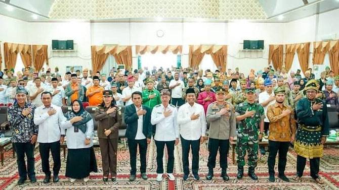 Deklarasi Damai Pemilu 2024, Bupati Rohil Ajak Seluruh Lapisan Saling Bersinergi