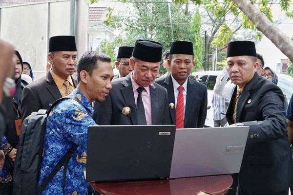 Bupati Rohil Resmikan Titik Kordinat "Pilot Zero Project Smartcity" Di Bagansiapiapi