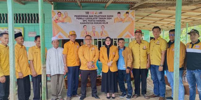 DPC Hanura Rohil Gelar Pendidikan dan Pelatihan Saksi