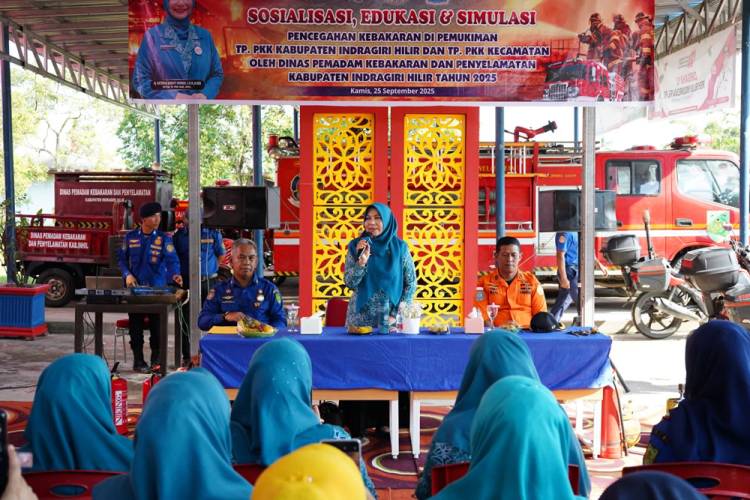 Buka Sosialisasi Penanganan Potensi Kebakaran, Katerina Susanti Harap Pengurus PKK Transfer Wawasan ke Masyarakat