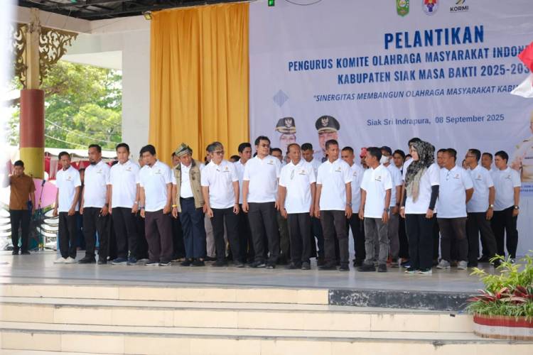 Pengurus KORMI Kabupaten Siak Periode 2025-2029 Dilantik