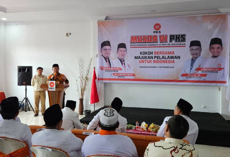 Hadiri Musda VI PKS Pelalawan, Syahrul Aidi Sampaikan Pesan Pengurus dan Kader Harus Kuasai Teritorial Daerah