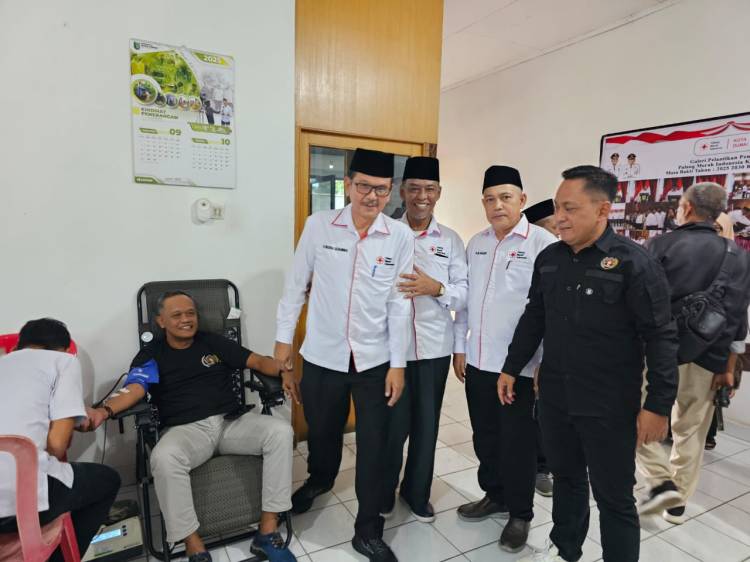 PWI Dumai Sukseskan Donor Darah Bersempena Peringatan HUT ke-80 PMI