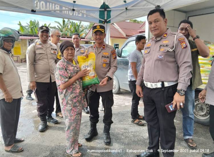 Polsek Kandis Gelar Gerakan Pangan Murah, Ada Beras dan Gula Harga Terjangkau