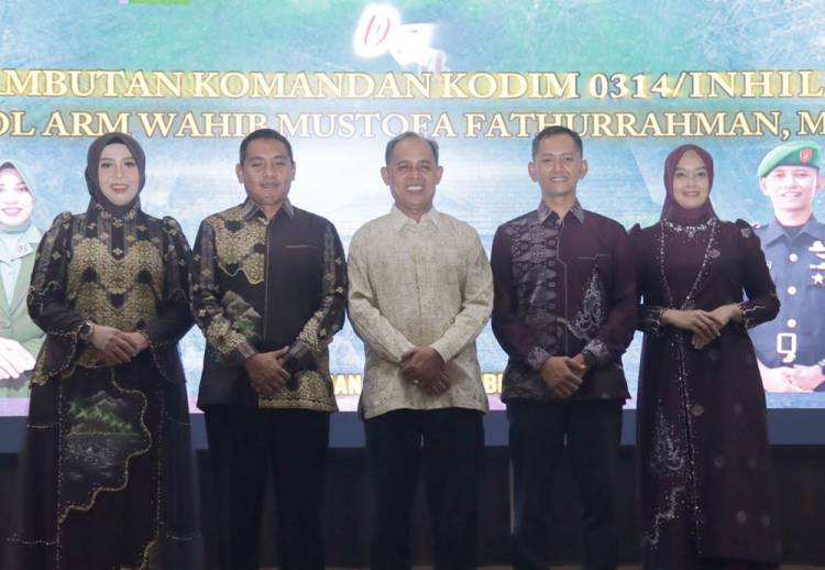 Sambut Dandim Baru Kodim 0314/Inhil, Bupati Herman Apresiasi Pengabdian Dandim Lama