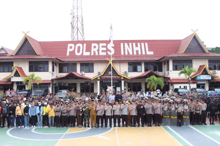 Polres Inhil Gelar TFG, SISPAMMAKO, dan SISPAMUNRAS, Wakapolda Riau bersama Rombongan  Turun Langsung