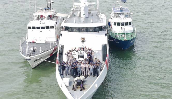 Bakamla RI Gelar RV Bersama APMM di Selat Malaka