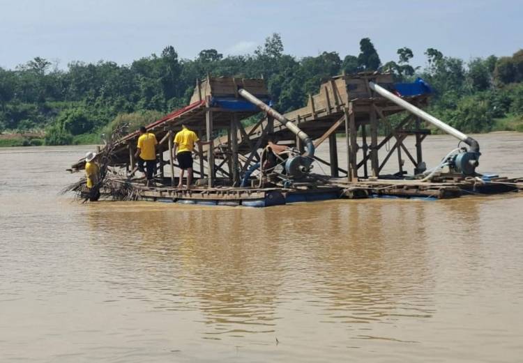 Lagi-lagi Penertiban PETI, 5 Rakit Dimusnahkan&nbsp;