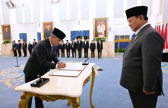 Panglima TNI Hadiri Pelantikan Menteri Keuangan RI