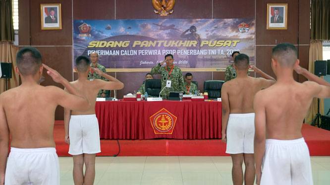Aspers Panglima TNI Pimpin Sidang Pantukhir Tahap I Calon Perwira PSDP Penerbang TNI TA 2026