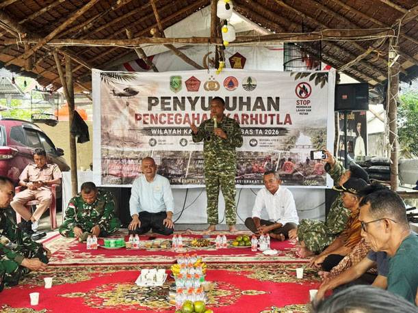 TNI Perkuat Sinergitas Lintas Sektor dalam Pencegahan Karhutla di Sambas