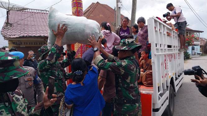 Aksi Cepat TNI Respons Meningkatnya Aktivitas Gunung Sinabung