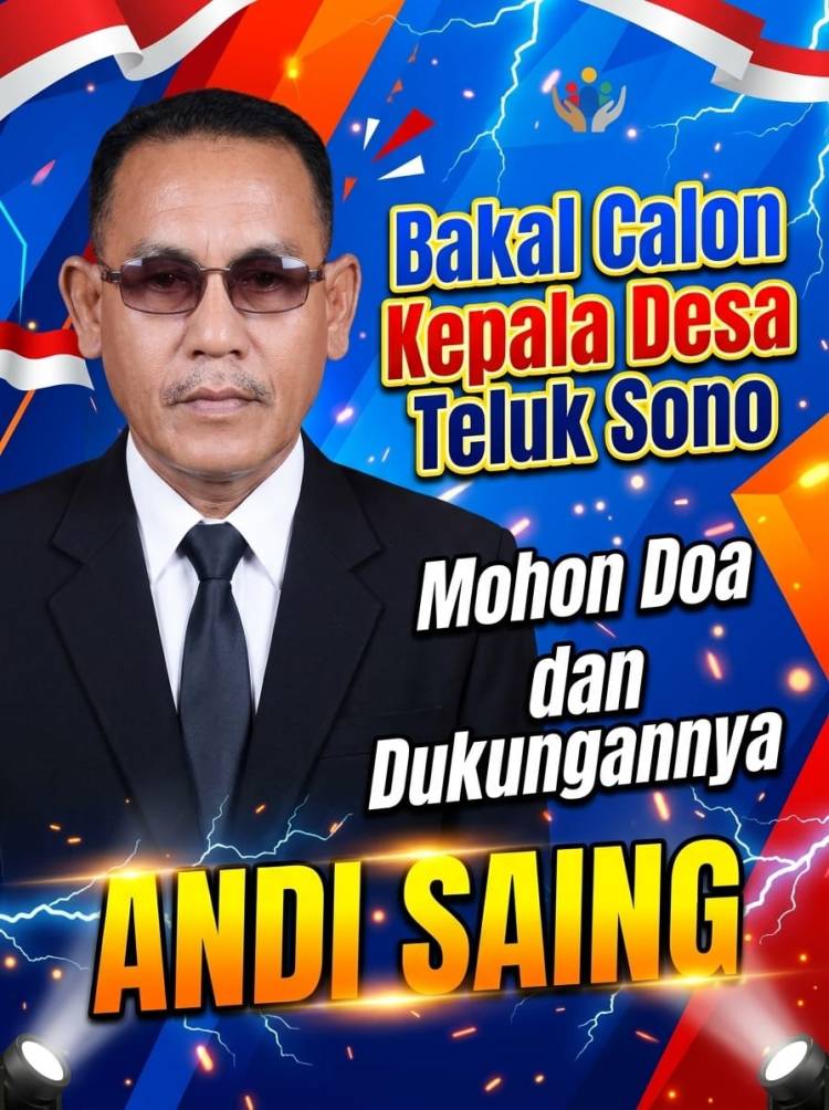 Niat Tulus Andi Saing Bangun Desa Teluk Sono Mendapat Sambutan Masyarakat