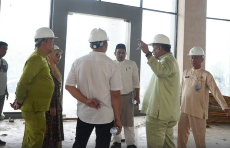 Bupati Anton Tinjau Pengerjaan MPP Rohul