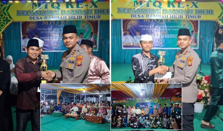 Polsek Rambah Hilir Perkuat Sinergi pada Penutupan MTQ X