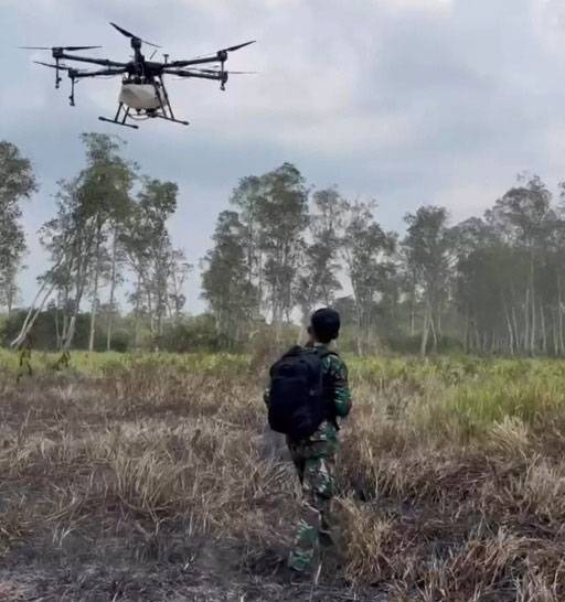 Cegah Karhutla Sejak Dini, TNI Intensifkan Patroli Udara di Taman Nasional Way Kambas