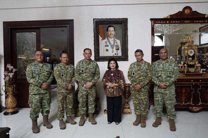Jelang HUT Ke-81 TNI, Pasahli Panglima TNI Anjangsana kepada Mantan Panglima TNI