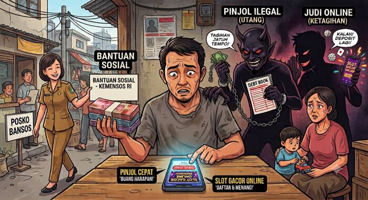 Penerima Bansos Jangan Terlibat Pinjol dan Judol
