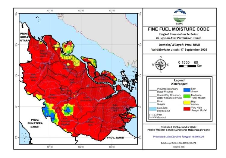 Hotspot Riau Naik Lagi Pagi Ini Jadi 225 Titik