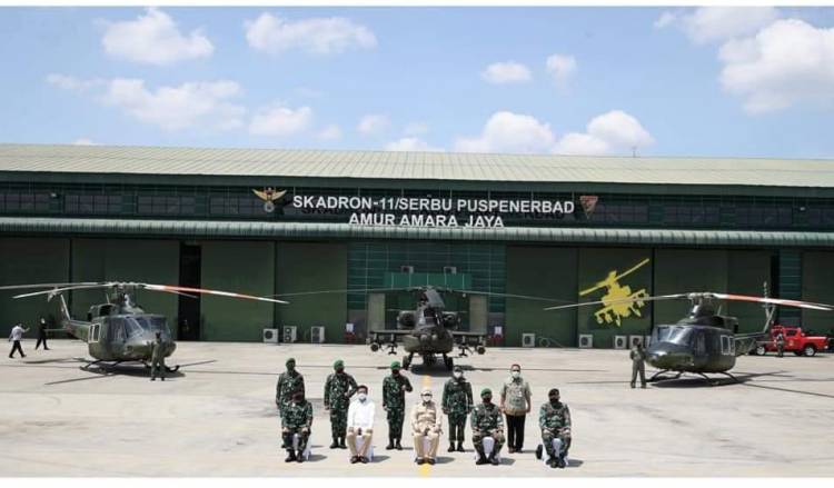 2 Heli Serbu Bell 412 EP Kembali Perkuat Skadron 11